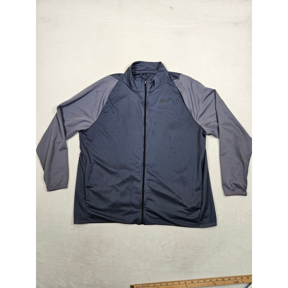 Nike Dri-FIT Mens Full Zip Track Jacket Grey 928026-471 XXL